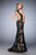 GiGi - 22837 Sleeveless Embroidered Mermaid Gown In Black