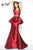 Mac Duggal - Black White Red Style 11068R