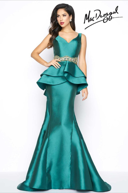 Mac Duggal - Black White Red Style 11068R