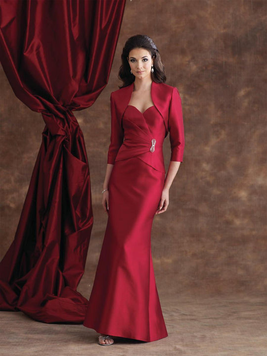 Montage by Mon Cheri - 110924 Long Dress In Wine