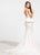 Ashley Lauren - 1109 Strapless Beaded Bridal Trumpet Dress in White