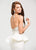 Ashley Lauren - 1109 Strapless Beaded Bridal Trumpet Dress in White