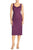 Alex Evenings - Two-Piece Floral Lace Cocktail Dress 4121023 in Purple