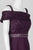 Emma Street - 1111199 Off Shoulder Embellished Lace and Chiffon Dress in Purple