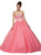 Dancing Queen - 1111 Beaded Sweetheart Quinceanera Ballgown in Green Pink