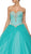 Dancing Queen - 1111 Beaded Sweetheart Quinceanera Ballgown in Green