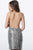 Jovani - 1113 Sequined Plunging V-neck Sheath Dress In Silver