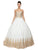 Dancing Queen - 1115 Bead Embellished Sweetheart Formal Ball Gown In White