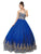 Dancing Queen - 1115 Bead Embellished Sweetheart Formal Ball Gown In Blue