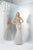 Colors Dress - 1421 Sheer Neckline Embellished Mermaid Gown In Gray