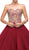 Dancing Queen - 1115 Bead Embellished Sweetheart Formal Ball Gown In Red