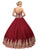 Dancing Queen - 1115 Bead Embellished Sweetheart Formal Ball Gown In Red