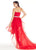 Ashley Lauren - 1119 Corseted High-Low Evening Dress in Red