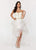Ashley Lauren - 1119 Corseted High-Low Evening Dress in White