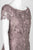 Emma Street - 1121223 Cap Sleeve Tiered Lace Short Dress in Gray