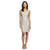 Alex Evenings - 4121655 Square Neck Lace Dress with Open Jacket in Silver and White