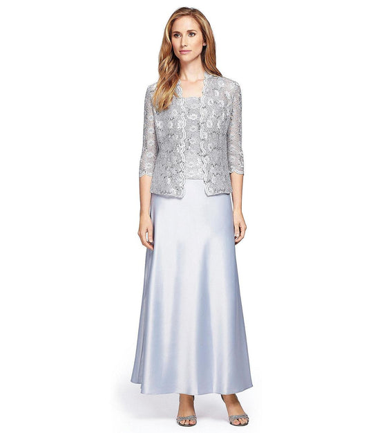 Alex Evenings - Embellished Evening Dress 112211 in White