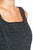 Alex Evenings - Square Neck Jersey A-line Dress 417224 in Black and Green