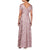 Alex Evenings - 112788 Sequin Rosette Short Sleeve A-Line Gown In Pink