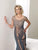 Montage by Mon Cheri - 112922 Embellished Scoop Dress in Brown