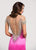 Ashley Lauren - 1135 Illusion Beaded Evening Dress in Pink
