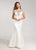 Ashley Lauren - 1135 Illusion Beaded Evening Dress in White