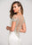 Ashley Lauren - 1135 Illusion Beaded Evening Dress in White