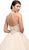 Dancing Queen - 1136 Illusion Halter Beaded Quinceanera Gown in Nude