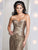 Mon Cheri - 113843 Two-Piece Silk Bolero Sheath Dress in Brown