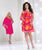 Social Occasions by Mon Cheri - 113859B Knee Length Dress In Cerise