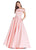 Ashley Lauren - 1139 Off Shoulder Pageant Ball Gown in Pink