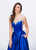Ashley Lauren - 1141 Beaded Illusion Back Ball Gown in Blue