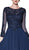 Cinderella Divine - CD0127 Beaded Jewel A-Line Evening Gown In Blue
