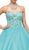 Dancing Queen - 1145 Strapless Sweetheart Sparkling Quinceanera Ball Gown In Green