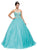 Dancing Queen - 1145 Strapless Sweetheart Sparkling Quinceanera Ball Gown In Green