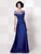 Cameron Blake - Two Piece Off Shoulder Long Dress 114651 in Blue