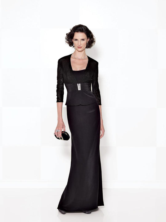 Cameron Blake by Mon Cheri - 114656W Two Piece Dress In Black