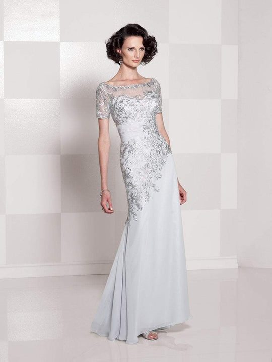Cameron Blake by Mon Cheri - Dress 114662W in Silver