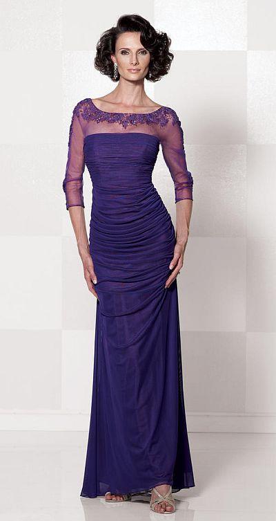 Cameron Blake by Mon Cheri - 114669 Long Dress In Purple