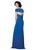 Mon Cheri - 114670 V-neck Sheath Dress in Periwinkle - 1 Pc. Periwinkle in size 10 Available