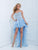 Paris Prom by Mon Cheri - 114748 Short Dress In Light Blue