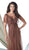 Montage by Mon Cheri - 114905 Long Dress In Brown