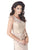 Montage by Mon Cheri - One Shoulder Dress in Stone 114927 in Stone