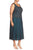 Alex Evenings - Square Neck Jersey Dress  417217 in Black and Green