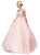 Dancing Queen - 1149 Cap Sleeve Jeweled Illusion Bodice Ballgown In Pink