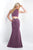 Blush - 11529 Two Piece Fitted Evening Dress In Purple