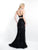 Blush - 11557 Two Piece Beaded Mermaid Gown In Black
