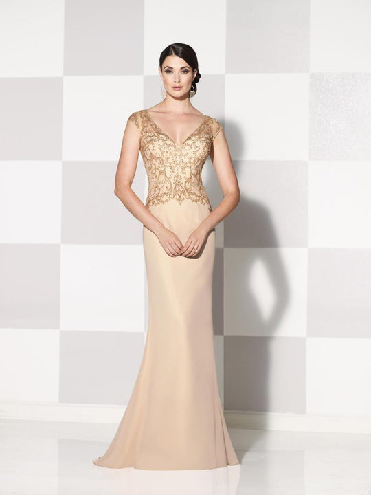 Cameron Blake by Mon Cheri - 115600 Long Dress In Dark Champagne