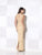 Cameron Blake - Sleeveless V Neck Long Dress 115603W in Gold