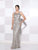 Cameron Blake by Mon Cheri - 115604 Bateau Neckline Long Evening Gown - 1 Pc Jade in Size 4 Available